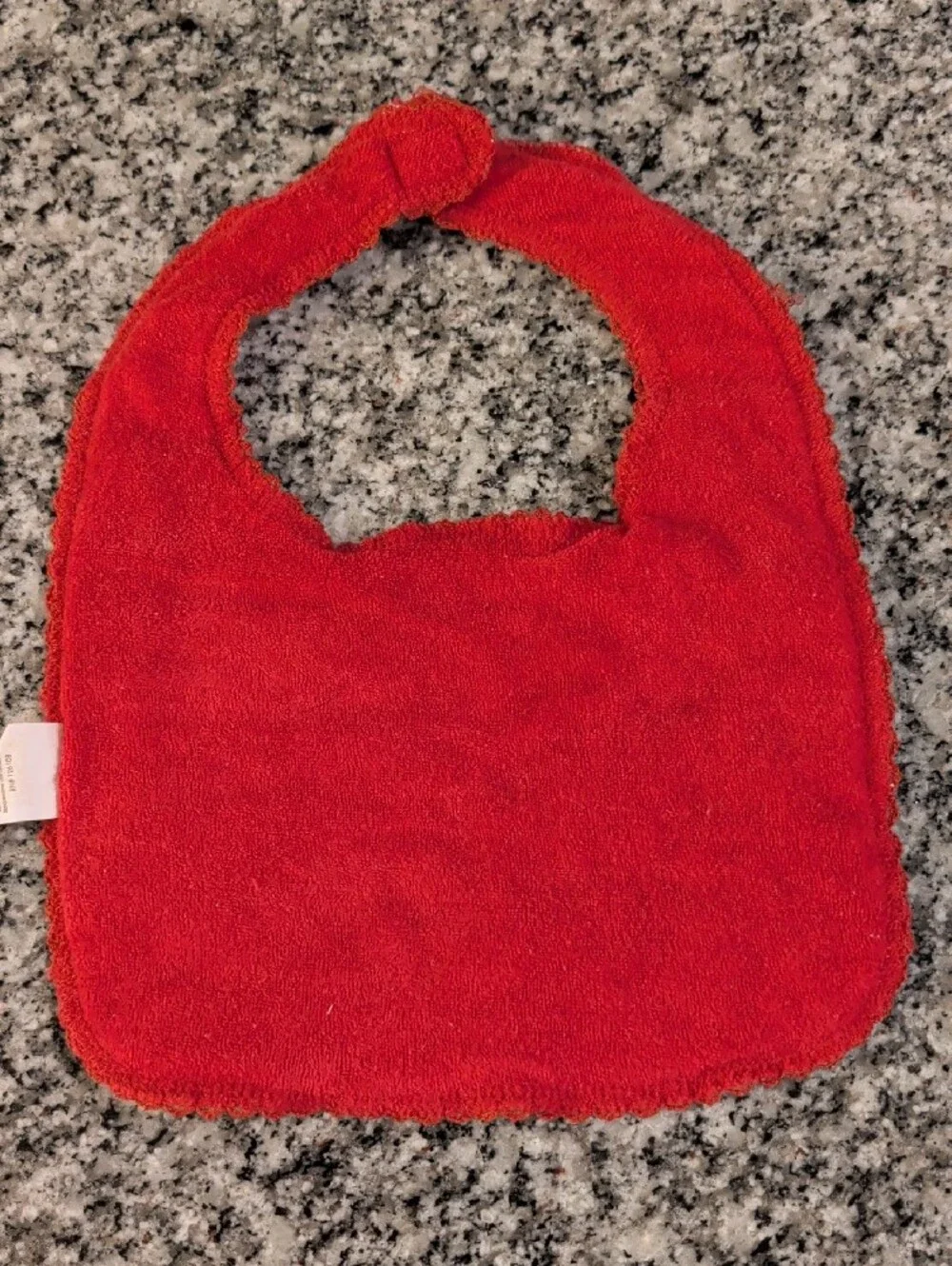 Frenchi Red Christmas Bib with 'I ♥ Santa... but he's no Grandma!' Embroidery